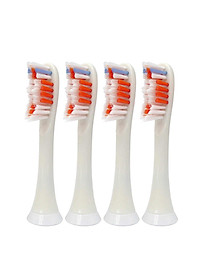 Cho máy Philips Sonicare, Bộ 4 đầu đánh răng điện HX-3014, dòng máy HX3, HX6, HX7, HX8, HX9, R, FlexCare +, FlexCare, HealthyWhite, HydroClean, EasyClean, DiamondClean-Loại bỏ cao răng, cho răng sáng bóng