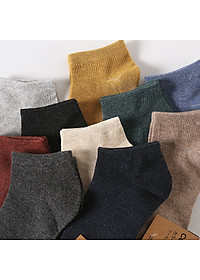 Combo 10 Đôi Tất Nam/Nữ Cổ Ngắn Hàng Loại 1 Co Giãn Tốt,Thấm Hút Mồ Hôi.Khử Mùi ,Kháng Khuẩn