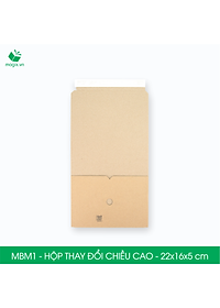 MBM1 - 22x16x5cm - Combo 100 Hộp carton thay đổi chiều cao - Thùng carton đóng hàng
