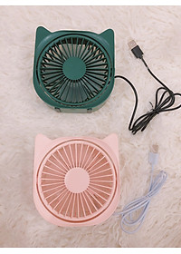 Quạt sạc usb mini để bàn xoay 120 độ - Hàng chính hãng