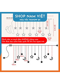 Dây Đèn LED Rèm Chống Thấm Nước Trang Trí Trong Nhà, Ngoài Trời, Năm Mới, Giáng Sinh - Chính Hãng NAVIVU