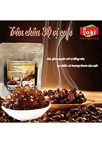 Trân châu 3Q vị cafe Yoki dai, giòn, quyện với vị đắng nhe thơm nồng nàn của cafe