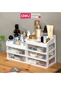 [Tặng sticker] Kệ Đựng Mỹ Phẩm Nhựa Nhiều Tầng Để Bàn Trong Suốt Có Thể Tháo Rời Deli - Kệ Đưng Đồ Trang Điểm Đồ Cá Nhân Nữ Trang Sức Hộp Lưu Trữ Văn Phòng Phẩm Decor Bàn Làm Việc Góc Học Tập - VS559 564