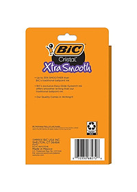 Bút bi Bút BIC Ngòi Siêu Êm Cristal Xtra Smooth Ball Point Pen, cỡ ngòi 1.0 mm, 1 cây màu xanh đỏ hoặc đen