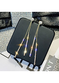 Bông tai ngọc trai tuarua dài phụ kiện nhỏ xinh