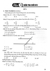Sách tham khảo- Bộ Đề Kiểm Tra Toán 7 (Bám Sát SGK Chân Trời Sáng Tạo)_HA
