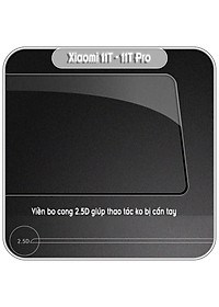 Kính cường lực Nillkin CP+ PRO cho Xiaomi 11T - 11T Pro FULL viền đen - Hàng nhập khẩu