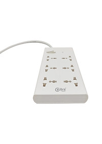Ổ cắm điện  Calibra 6 Ổ 1 Công Tắc 4000W CSU-6K1A, An toàn, siêu chịu tải / Hàng chính hãng