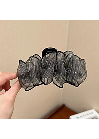 Kẹp tóc kích thước lớn đính vải họa tiết thiết kế sang trọng