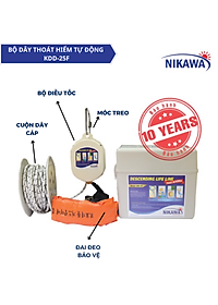 Bộ Dây Thoát Hiểm Tự Động NIKAWA Cho Nhà Cao Tầng KDD-25F (Tầng 25-27) - Bảo hành 10 năm - Hỗ trợ lắp đặt tận nơi, bảo dưỡng, Có Bảo Hiểm Bảo Minh 2 Tỷ Đồng