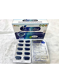 Viên uống hoạt huyết dưỡng não Anvicoline Hỗ trợ giảm hoa mắt chóng mặt đau đầu hạn chế nguy cơ di chứng sau tai biến Hộp 30 viên Tâm An Pharma