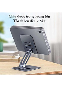 Giá đỡ kệ đỡ hợp kim nhôm cho điện thoại / máy tính bảng xoay 360 độ hiệu HOTCASE Rotation Stand - xoay mọi góc độ, thiết kế hợp kim nhôm nguyên khối cao cấp, chịu được trọng lượng 7.5kg - Hàng nhập khẩu