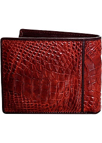 Ví Nam Da Cá Sấu Huy Hoàng HT2220 (12.5 x 10 cm) - Nâu Đất