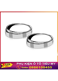 bộ 2 gương cầu lồi xoá điểm mù có viền bao - gương cầu 360 độ gắn ô tô xe máy