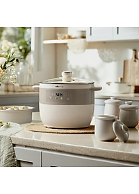 Nồi Chưng Yến, Nồi Hầm Kho Đa Năng, Nồi Nấu Chậm BEAR DDZ-B25Q3 Bản Tiếng Anh 5 Trong 1 BEAR Dung Tích 2.5 Lít Công Suất 400 W - Hàng Chính Hãng