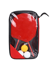 Bộ 2 Vợt Bóng Bàn Chính Hãng miDoctor + Túi Đựng Vợt Bóng Bàn + 3 Bóng 