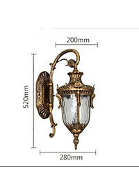 Đèn tường mạ crom CIAVA phong cách cổ điển 