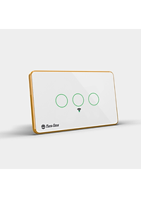 Công tắc cảm ứng Rạng Đông CTCU.WF CN.03T điều khiển từ xa, mặt kính cường lực chống xước, 3 nút bấm - Hàng chính hãng