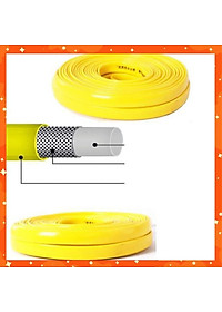 Bộ dây vòi xịt nước rửa xe, tưới cây tăng áp 3 lần,loại 15M (nối đồng nhựa đen) 206317