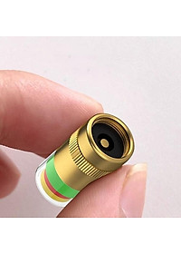 Nắp Van Lốp Ô Tô bằng Đồng kiểm tra cảnh báo Áp Suất Lốp có ốc hãm chống trộm