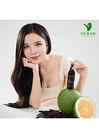 Nước dưỡng tóc vỏ bưởi và bồ kết Herbario 100ml kích thích mọc tóc, ngăn rụng tóc thuần chay