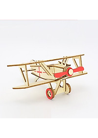 Đồ chơi lắp ráp gỗ 3D Bộ 9 Mô hình Máy bay Chiến đấu Laser