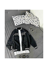 Áo Khoác Dù Hai Lớp Unisex, Áo Khoác Bomber Form Rộng 2 Màu Trắng Đen 28 Nam Nữ Ulzzang, Labibi