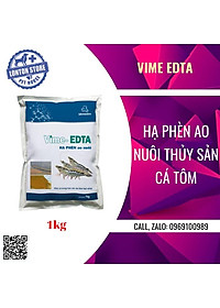 Vime EDTA - Dùng trung hòa các ion kim loại nặng ao nuôi, hẹ phèn ao nuôi, gói 1kg