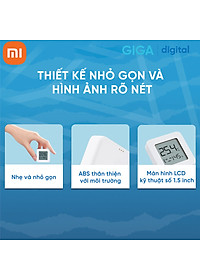Nhiệt ẩm kế Xiaomi Mijia gen 2 (Mi Temperature and Humidity Monitor 2) - NUN4126GL - Bluetooth - Hàng Chính hãng