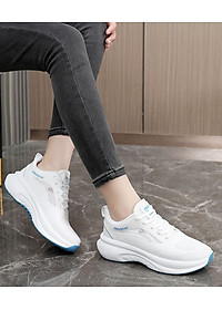 Giày thể thao nữ, giày chạy bộ đế êm nhẹ, thoáng khí đế cao su đúc, chống trơn trượt hạn chế mòn  – GNU2066