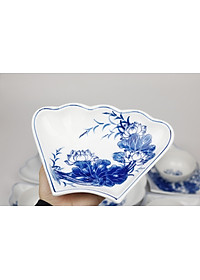 Bộ đồ ăn hoa mặt trời Bát Tràng men khử - Khử chì và kim loại nặng - Hoa sen