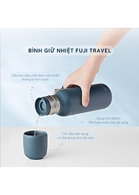 Bình Giữ Nhiệt Fuji Travel 500 ml - Inochi HNK.BNFT.3139 (Mẫu Màu Giao Ngẫu Nhiên)