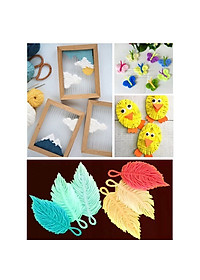 Set 12 cuộn len mix màu để làm đồ handmade, trang trí, làm đồ chơi mầm non