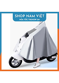 Áo Mưa Trùm Đầu Kiểu Poncho Không Che Đèn Xe