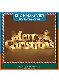 Đèn LED Chữ Merry Christmas Treo Cây Thông, Trang Trí Giáng Sinh, Noel - Chính Hãng NAVIVU