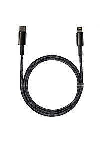 Cáp sạc nhanh, siêu bền C to IP 20W Baseus Tungsten Gold dùng cho iPhone 12/ iP11 Series/ iPXS Max (20W, Fast Charging & Data Cable)- Hàng chính hãng