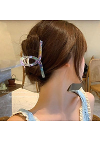 Kẹp Tóc Trong Suốt Màu Gradient Hình Cá Mập Phong Cách Hàn Quốc Cho Nữ