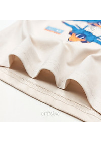 Bộ Quần Áo Bé Trai Bigfox, Bộ Cộc Tay Trẻ Em Mùa Hè Chất Cotton Mát In Hình Máy Bay
