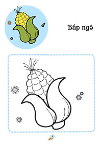 Sách 123 Nào Ta Tô Màu! - Rau Xanh