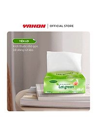 Khăn Giấy Vệ Sinh Đa Năng LET-GREEN 18*21cm | Bột Giấy Nguyên Thủy | 180 Tờ/Bao