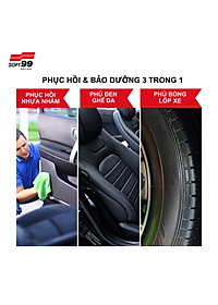 Chai xịt bảo dưỡng nhựa nhám, cao su, bề mặt da ô tô, xe máy G’zox Rubber Protect E-13 Soft99 480ml