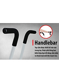 Xe đạp tập thể dục trong nhà BG 8702 sọc đen đỏ (hàng nhập khẩu)