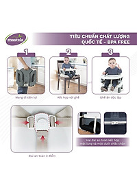 Ghế ngồi ăn bằng nhựa Mastela 07330 nâng hạ độ cao cho bé
