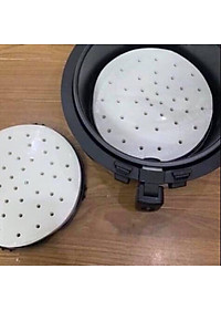 Giấy nến đục lỗ lót nồi chiên không dầu loại 4 lít, 4.5 lít, 5 lít, 6.5 lít - Size 21cm - 100 tờ - siêu tiện dung