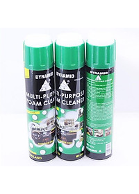 Dyramid - Chai Xịt Bọt Đa Năng Vệ Sinh Ghế Da Nội Thất Ô Tô Foam Cleaner Màu Xanh - chai tẩy ghế da dyramid