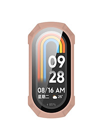 Ốp Case PC Mặt Kính Cường Lực chống va đập cho Xiaomi Mi Band 8 / Xiaomi Mi Band 9 - Hàng Chính Hãng