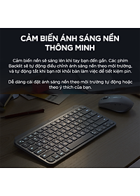 Bàn phím không dây Bluetooth Logitech MX Keys Mini - Hàng Chính Hãng