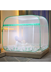 Màn chụp, mùng chụp đỉnh vuông chân viền cao cấp Một Cửa, có thể gấp gọn, dễ dịch chuyển, mang đi hay cất giữ - Hàng chính hãng (Giao màu viền ngẫu nhiên)