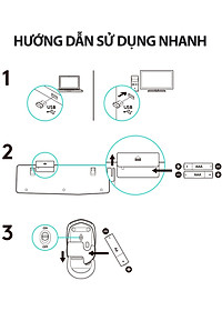 Bộ Bàn Phím Và Chuột Không Dây Logitech MK235 - Hàng chính hãng