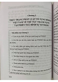 Thủ tục tranh tụng tại phiên toà hình sự sơ thẩm (tái bản lần thứ nhất)